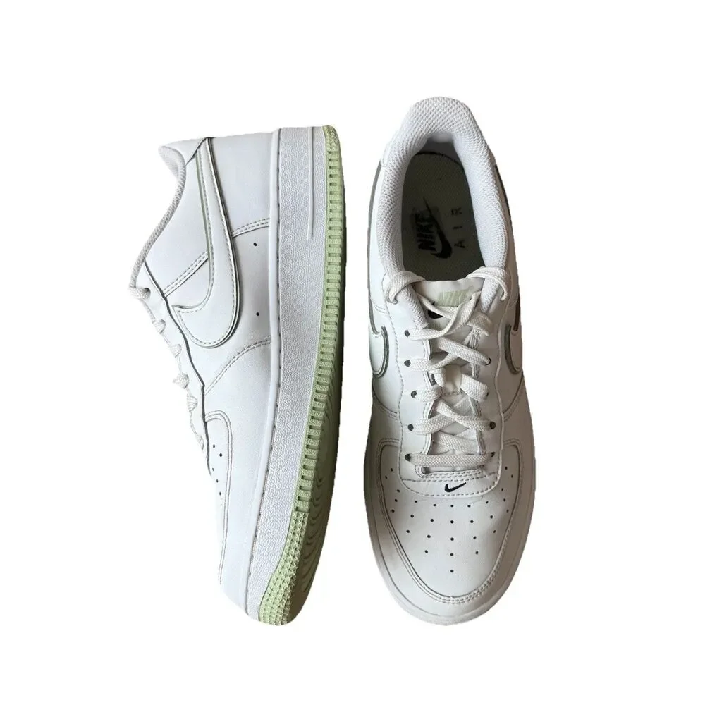 Nike Air Force‎ 1 GS AF1 Low White Honeydew Youth SIZE 7 Casual Shoes CT3839-108